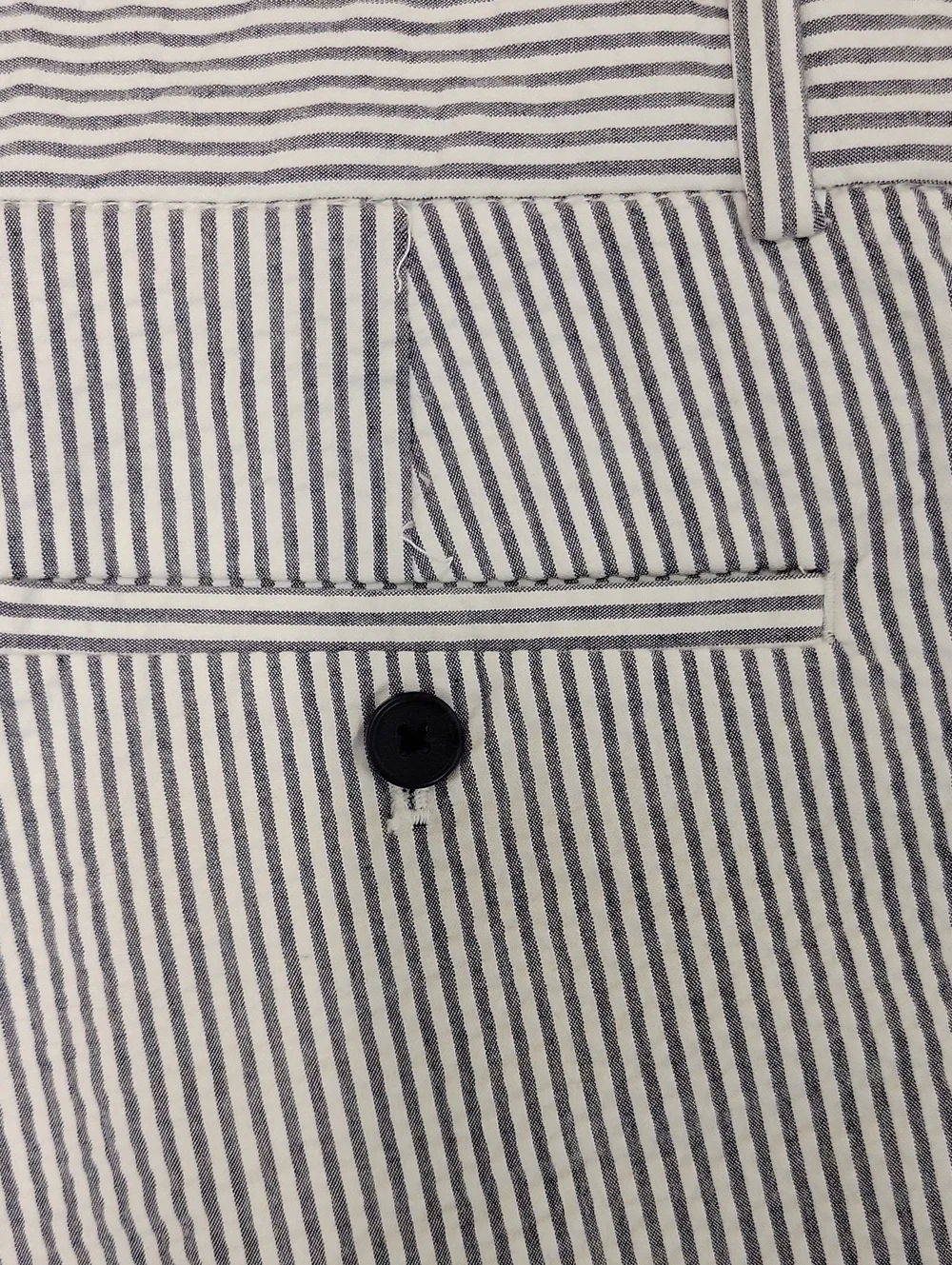 Banana Republic Blue & White Striped Seersucker Shorts Sz 8 New Preppy Summer - Picture 5 of 5